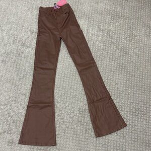 Edikted Brown Flare Pants